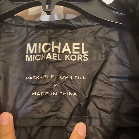 Michael Kors rain jacket size medium and in black - Picture 2 of 4